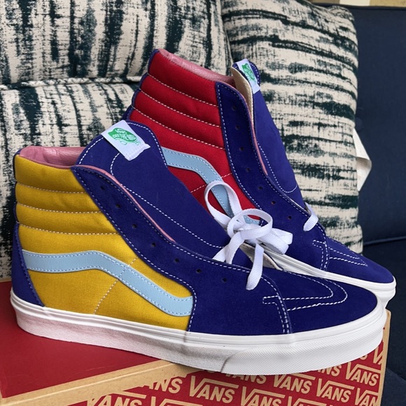 Vans Sk8-Hi Sunshine Multi/True White MENS - Picture 6 of 16
